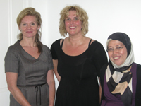Pauline Leonard, Caroline Allum and Mulyati Mohamed